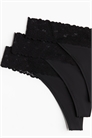 Трусы-стринги из микрофибры и кружева в количестве 3 штук 1285157001 - Фото 13871692