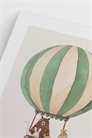 Плакат Полет на зеленом воздушном шаре 1210503001 - Фото 13877113