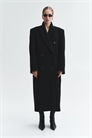 Длинное шерстяное пальто 1299534001 - Фото 13882348