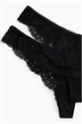 Кружевные трусы стринги, в наборе 2 шт. 1318679001 - Фото 13896694