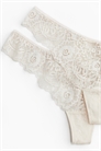 Кружевные трусы стринги, в наборе 2 шт. 1318679003 - Фото 13896705