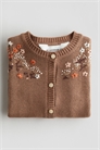 Хлопковый кардиган с вышивкой 1302734001 - Фото 13902914