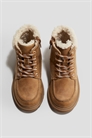 Ботинки на шнуровке с теплой подкладкой 1302618001 - Фото 13910091