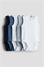 Хлопковые боди, 5 штук в наборе 1088019011 - Фото 13926608