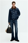 Джинсовая куртка дальнобойщика с воротником 1309716003 - Фото 13938611