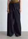 Брюки с широкими штанинами на завязках 1284629001 - Фото 13941776
