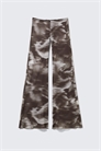 Расклешенные брюки из принтованной сетки 1301802001 - Фото 13941807