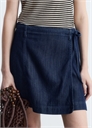 Джинсовая мини-юбка с завязками 1281549001 - Фото 13942115