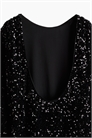 Платье с глубоким вырезом с блестками 1245452001 - Фото 13943345