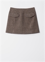 Мини-юбка с накладными карманами 1253292001 - Фото 13943713