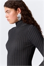 Ребристая облегающая водолазка 1313716001 - Фото 13944328