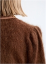 Джемпер с пышными рукавами из мохеровой смеси 1309575002 - Фото 13944860