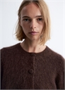 Вязаный кардиган из смеси мохера и мериносовой шерсти 1276509005 - Фото 13945501