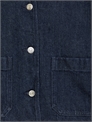 Джинсовая оверсайз рубашка с вельветовым воротником 1294785002 - Фото 13949884