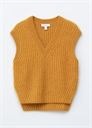 Вязаный жилет с V-образным вырезом из смеси мохера и шерсти 1259893003 - Фото 13950295
