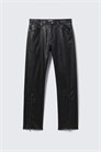 Space Relaxed Faux Leather Zip Hem Trousers 1298067001 - Фото 13951300