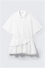 Мини-платье-рубашка с оборками в стиле оверсайз 1295386001 - Фото 13951592