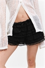 Кружевные мини-шорты с оборкой 1280389004 - Фото 13953089