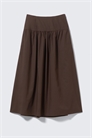 Юбка макси из хлопкового поплина с начесом 1294231002 - Фото 13954973