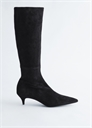 Сапоги до колена из эластичной замши 1261630001 - Фото 13956667