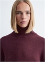 Джемпер из шерсти с воротником, оверсайз 1171421008 - Фото 13957017
