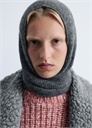 Шарф с капюшоном из смеси альпаки и шерсти 1308296001 - Фото 13958636