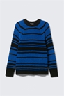 Полосатый вязаный свитер с рукавами реглан 1292167001 - Фото 13961451