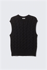 Хлопковый жилет с вязаным узором 1292165002 - Фото 13962193