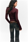 Топ с длинными рукавами и V-образным вырезом 1308318001 - Фото 13962809