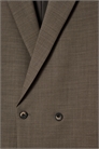 Расслабленный двубортный блейзер из шерстяного бленда 1250551001 - Фото 13965163