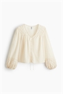 Блузка с кружевными деталями 1315667001 - Фото 13967077