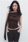 Топ с драпировкой на холодных плечах 1301773004 - Фото 13968504