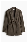 Блейзер с завязывающимся ремнем 1216157003 - Фото 13970207