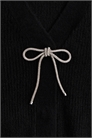 Кардиган в рубчик с декором в виде банта 1247686003 - Фото 13971956