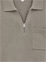 Рубашка-поло из трикотажной шерсти на молнии 1004114012 - Фото 13973145
