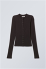 Тонкий кардиган с длинными рукавами и пуговицами 1268633002 - Фото 13976019