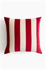 Бархатный чехол для подушки в полоску 1282890010 - Фото 13976320