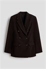 Двубортный блейзер из ткани, устойчивой к морщинам 1303476002 - Фото 13979749