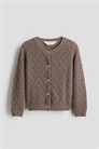 Кардиган из хлопка с текстурной вязкой 1303674001 - Фото 13979920