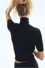 Топ с вырезом поло из тонкого трикотажа 1293965001 - Фото 13988049