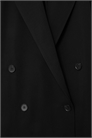 Двубортный блейзер с драпировкой в стиле оверсайз 1226081001 - Фото 13997478