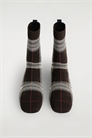 Вязаные сапоги-носки в клетку 1326976001 - Фото 14056039