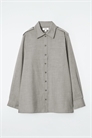 Шерстяная рубашка с декором в виде эполет 1251060001 - Фото 14059049