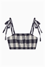 Бюстгальтер с принтом гингем 1174273001 - Фото 14065657