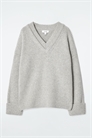 Многослойный джемпер с V-образным вырезом из мериносовой шерсти 1250698001 - Фото 14072360