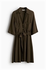 Платье-рубашка с завязывающимся поясом 1232079005 - Фото 14077751