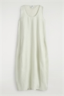 Льняное макси-платье с эластичным поясом 1285765001 - Фото 14083732