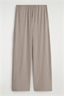 Брюки с широкими штанинами из легкого трикотажа 1304075001 - Фото 14090245
