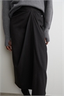 Юбка-миди с драпировкой из шерстяного микса 1307581001 - Фото 14092142