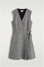 Kurzes wickelkleid aus tweed 1304886001 - Фото 14092447